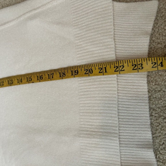 Apparis Eva Knit Crewneck Sweater White One Size Long Sleeve - Picture 6 of 7